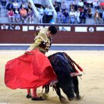 Mario Palacios durante la novillada en Las Ventas