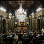 El Parlamento catalán el día de la toma de posesión de Puigdemont