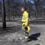Mauricio Martín es técnico de operaciones helitransportadas de Cedefo de Cabezudos, en Almonte. Participó en la extinción del incendio de Doñana.