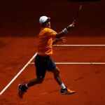 Kei Nishikori, durante el partido