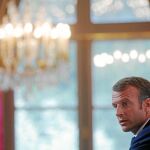 Emmanuel Macron, ayer en el Elíseo, durante su discurso a los embajadores franceses en el extranjero