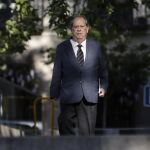 El exsecretario de Presidencia de la Generalitat Lluís Prenafeta a su llegada esta mañana a la Audiencia Nacional