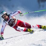 Vincent Kriechmayr durante la prueba de descenso celebrada en Wengen