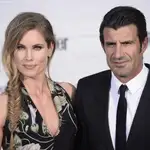 Luis Figo y su mujer Helen Swedi