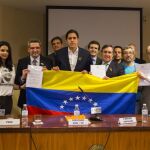 Diputados españoles y opositores en la presentación del Informe de la Organización de Estados Americanos (OEA) sobre Venezuela