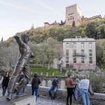 Vista del emblemático hotel, situado a las faldas de la Alhambra
