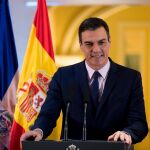 El presidente del Gobierno, Pedro Sánchez, ayer, a la salida de uno de los actos de su agenda oficial en República Dominicana