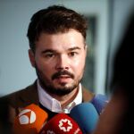 El portavoz adjunto de ERC, Gabriel Rufián, en el Congreso de los Diputados / Foto: Efe