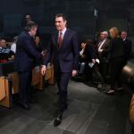 Pedro Sánchez, ayer en la inauguración de la Oficina de la Atención al Deportista en Madrid. Foto: Cipriano Pastrano