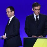 Francois Fillon y Benoit Hamon