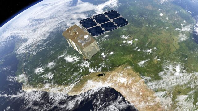 El Sentinel 2B, en una recreación de la ESA