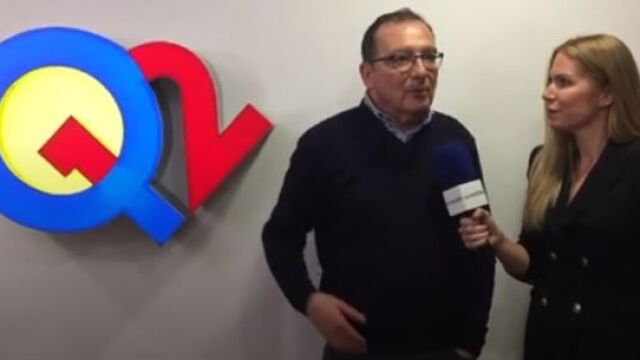 Juanjo de la Iglesia en un momento de la entrevista