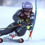 Tessa Worley durante su actuación en Maribor