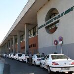 Taxistas en la estación de autobuses de Plaza de Armas, en Sevilla / Foto: La Razón