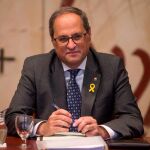 El presidente de la Generalitat, Quim Torra