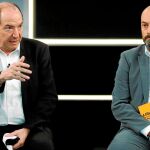El director de TV3, Vicent Sanchis, y el de Catalunya Ràdio, Saül Gordillo, en una imagen de archivo