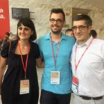 María González Veracruz junto a Patxi López en el último Congreso Federal del PSOE