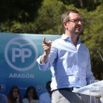 Javier Maroto, durante su intervención en Zaragoza/ Efe