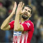 El delantero rojiblanco sólo aguantó medio tiempo el sábado ante el Athletic Club