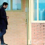 El presidente del Parlamento de Cataluña, Roger Torrent, visitó ayer a los presos independentistas en la madrileña cárcel de Soto del Real