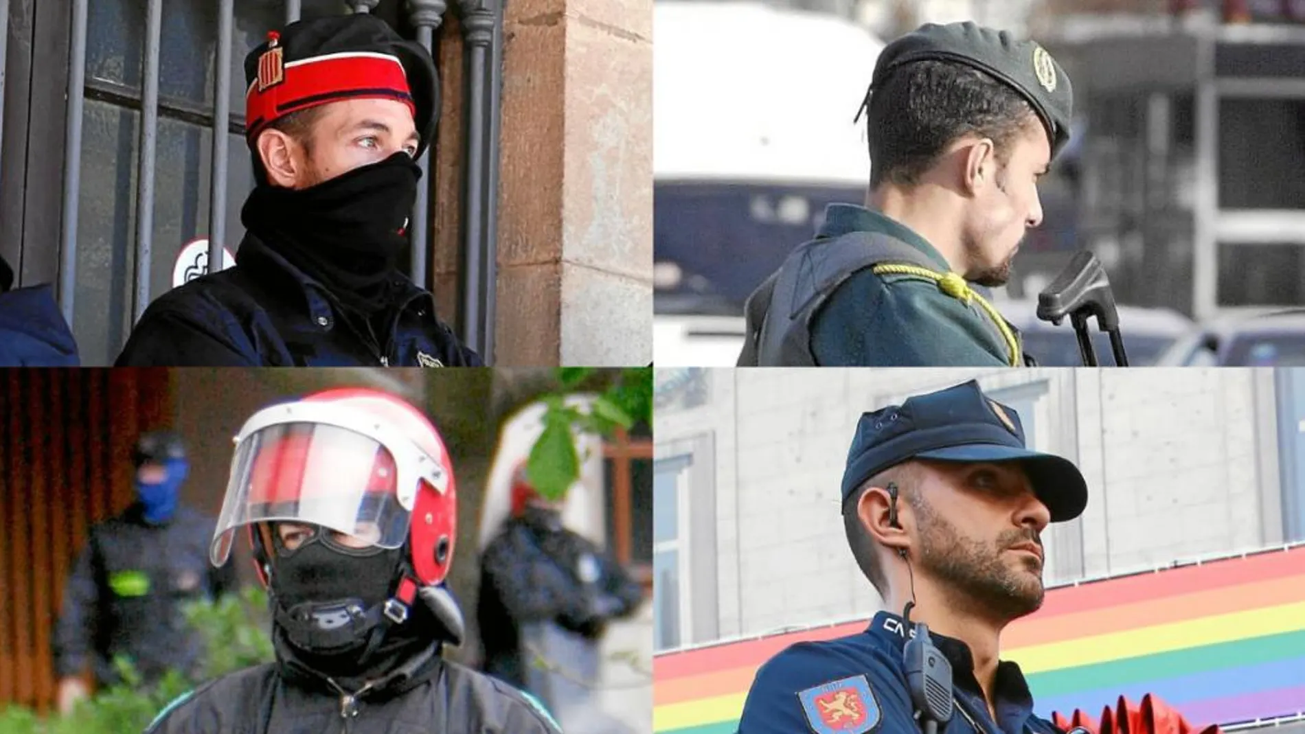 La brecha salarial entre un mosso, un ertzaina, un guardia civil y un policía nacional sigue siendo una realidad