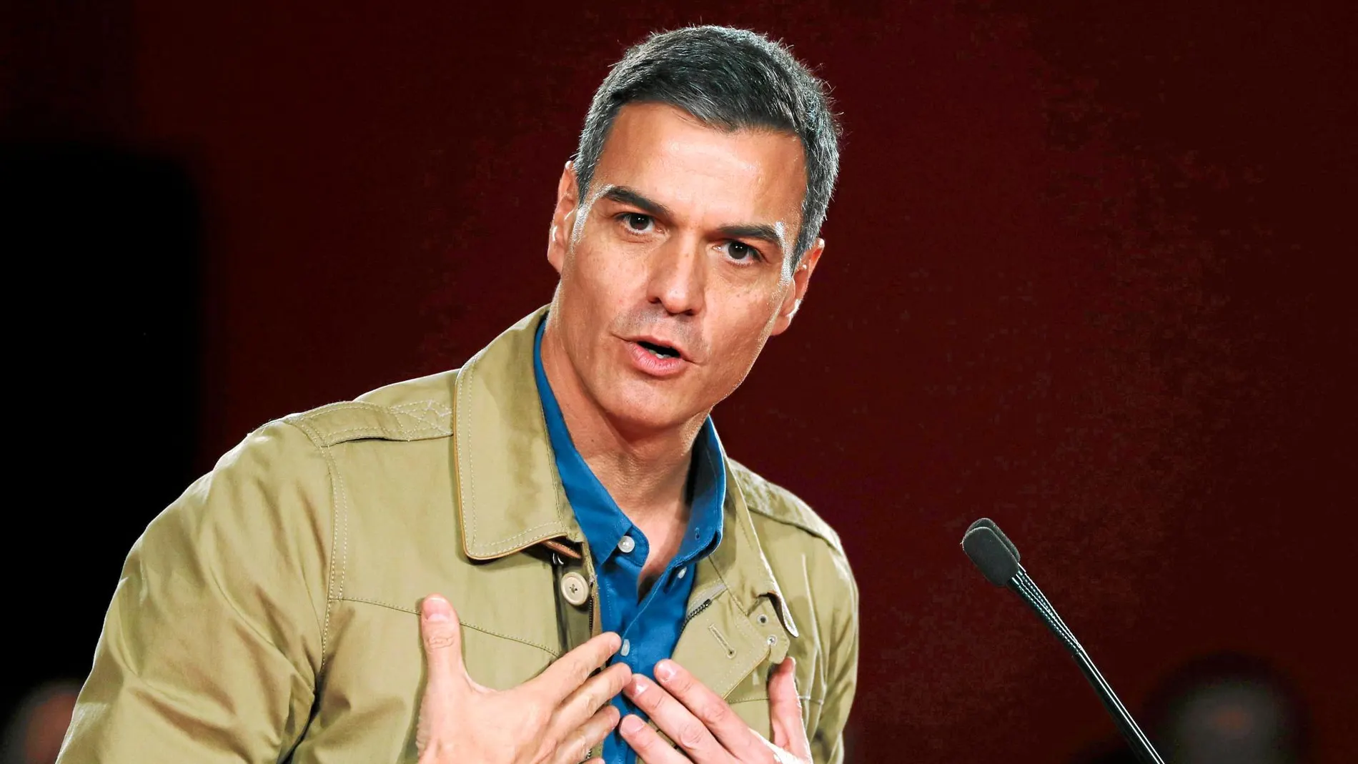 Pedro Sánchez, ayer en un acto del PSOE en Baracaldo / Foto: Efe