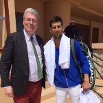 Con Novak Djokovic