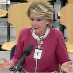 El jueves de la semana pasada Aguirre tuvo que declarar como testigo del «caso Gürtel» y el viernes por la noche el juez Velasco encarceló a González por la «operación Lezo»