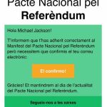 El día que Michael Jackson votó a favor del referéndum independentista