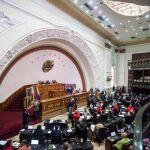 Sesión de la Asmablea venezolona hoy, jueves 10 de diciembre de 2015, en Caracas (Venezuela).