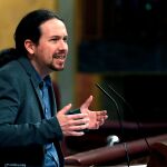 El líder de Podemos, Pablo Iglesias