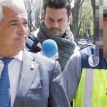 Pineda, presidente de Ausbanc, el día de su detención el pasado abril