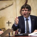 El presidente de la Generalitat, Carles Puigdemont