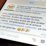 El mensaje que reciben los usuarios por WhatsApp