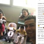 Los niños de Cristiano Ronaldo crecen a pasos agigantados