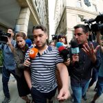 José Ángel Prenda, uno de los componentes de La Manada, en el juzgado de guardia de Sevilla / Foto: Efe