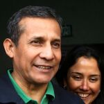 El expresidente peruano Ollanta Humala (2011-2016) y su esposa Nadine Heredia