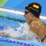 La nadadora española Mireia Belmonte durante la competencia de 200 metros durante los Juegos Olímpicos Río 2016