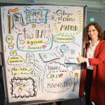Díaz Ayuso, esta mañana, durante el encuentro sobre innovación