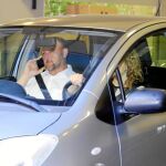 Pradas, a la salida de la sede de Ferraz