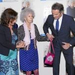 La Duquesa, junto a Alfonso Díez y Ana Botella, ayer