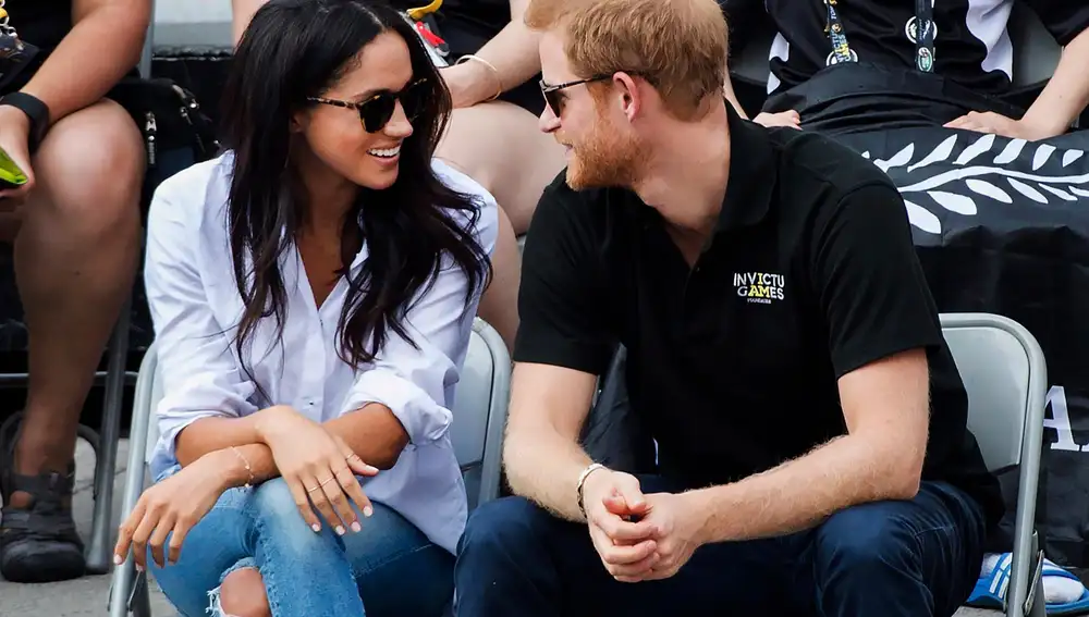 Meghan Markle y Harry de Inglaterra, durante los Invictus Games