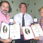 Alencart junto a Ion Deaconescu y Carmen Bulzan