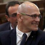 Raül Romeva, en el juicio en el Supremo. EFE/Emilio Naranjo ***POOL***