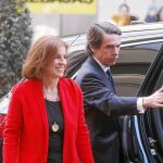 El matrimonio Aznar, en un acto de FAES, que el ex presidente encabeza