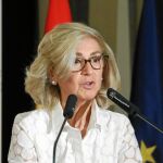 Begoña Elices, durante su intervención ayer en el Hotel Westin Palace sobre el papel de los anunciantes