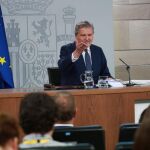 Íñigo Méndez de Vigo en la rueda de prensa del Consejo de Ministros/ César Pastrano