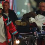 Uno de los heridos es trasladado al hospital