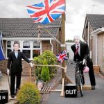 La fiesta de espantapájaros que se celebra en Heather homenajeó a las dos principales figuras de referéndum: al ex primer ministro británico, David Cameron, y al nuevo ministro de Asuntos Exteriores, Boris Johnson
