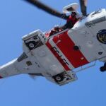 Imagen del un helicóptero de Salvamento